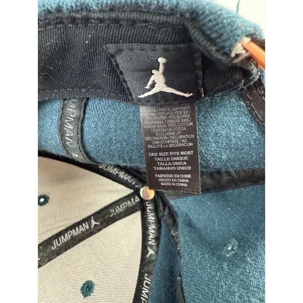 Air Jordan Tiger Strip Jumpman Snapback Embroidered #23 Hat Cap Teal/Orange/Gray